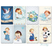 Decorer It's a Boy Paper Pack 3x4 inch (DECOR-M50)